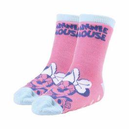 Calcetines Antideslizantes Minnie Mouse Multicolor 2 Unidades 23-26