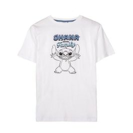 Camiseta de Manga Corta Hombre Stitch Blanco