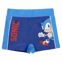 Bañador Boxer Para Niños Sonic Azul