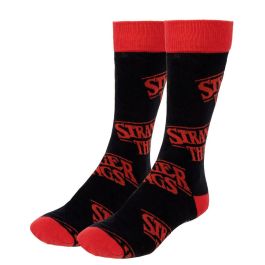 Calcetines Stranger Things Negro Rojo 3 Piezas 36-41