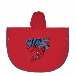 Poncho Impermeable con Capucha Spider-Man Rojo