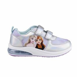 Zapatillas Deportivas con LED Frozen Velcro Plateado Precio: 27.50000033. SKU: S0737680