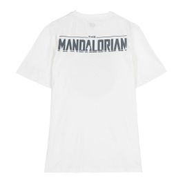 Camiseta de Manga Corta Infantil The Mandalorian Blanco