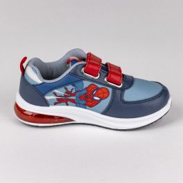 Zapatillas Deportivas con LED Spider-Man Velcro Azul