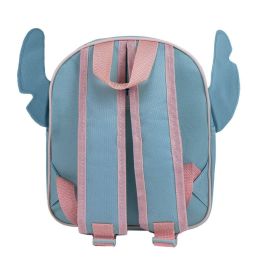 Mochila Escolar Stitch Azul claro 22 x 27 x 10 cm