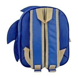 Mochila Escolar Sonic Azul 22 x 27 x 10 cm