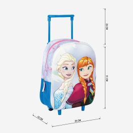 Mochila Infantil Trolley 3D Frozen 25.0 X 31.0 X 10.0 Cm