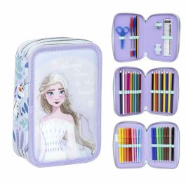 Plumier Triple Frozen Lila 12,5 x 6,5 x 19,5 cm Precio: 19.49999942. SKU: B15FGZX9TL