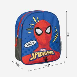 Mochila Escolar Spider-Man Azul 8 x 30 x 25 cm