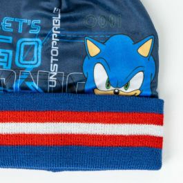 Conjunto 3 piezas snood sonic (gorro, braga cuello y guantes) 2/8 años.