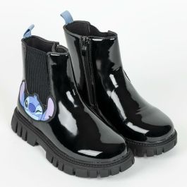 Botas Casual Infantiles Stitch Negro