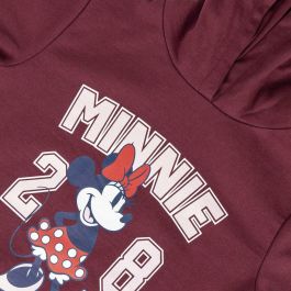 Sudadera con Capucha Niña Minnie Mouse Rojo