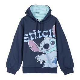 Sudadera con Capucha Niño Stitch Azul oscuro