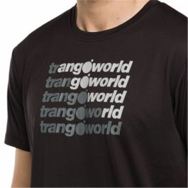 Camiseta de Manga Corta Hombre Trangoworld Arbas Negro