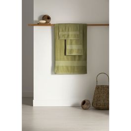 Toalla de lavabo Paduana Verde 100 % algodón 500 g/m² 50 x 100 cm