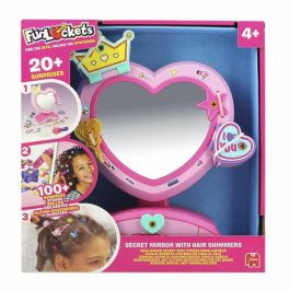 Fun Lockets Espejo Secreto con Compartimentos para Niñas +4 Años | Incluye +20 Sorpresas y Aplicador de Brillos para el Pelo