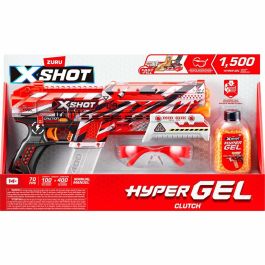 ZURU AUC1736490634697 X-SHOT Small Clutch Hyper Gel Blaster Automático y Semiautomático con 1500 Balines, Alcance 45 m/seg
