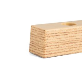 Q&Q Pata Plástico Modelo Maya para Muebles 220x35mm H35 Acabado Haya Natural