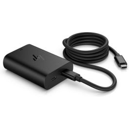 HP 65W GaN USB-C Cargador para portátil, Potencia Compacta con Doble Puerto para Carga Rápida