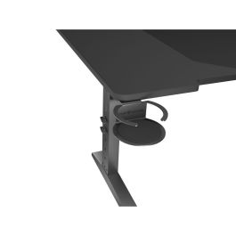 GENESIS NDS-2249 Holm Modular 140 Escritorio Gaming Altura Ajustable, Negro, con Soporte Bebida/Auriculares y LED RGB GENESIS NDS-2249 Holm Modular 140 Escritorio Gaming Altura Ajustable, Negro, con Soporte Bebida/Auriculares y LED RGB