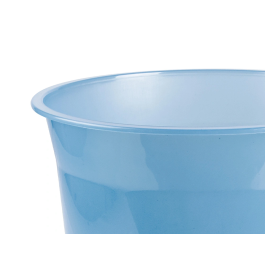 Liderpapel Papelera Plástico Celeste Translucido 13 Litros 275x285 mm