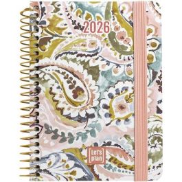 Agenda Anual (2026) Grafoplas Design Espiral Tapa Extra Con Goma A6 170X145 D/P Paisley Precio: 12.50000059. SKU: B1JHBXVAFJ