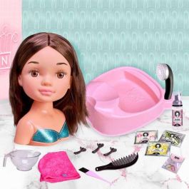 Famosa Nancy Busto Morena Hair Salon Set para Peinar y Lavar el Cabello con Lavacabezas Funcional