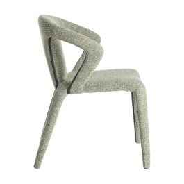 Silla Jaspeado Verde Tejido Salón 52,50 X 59 X 79 cm