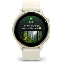 Garmin vivoactive 6 Reloj Inteligente AMOLED GPS Monitor Frecuencia Cardíaca Aluminio Bone/Lunargold