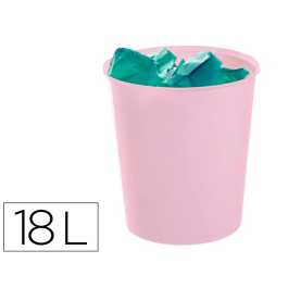 Archivo 2000 Papelera Ecogreen 18 Litros 240x310 mm Reciclado Rosa Pastel para Hogar y Oficina Precio: 3.50000002. SKU: B1J3HSVJYH