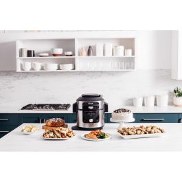 Ninja OL750EU Olla Eléctrica Multifunción 14 en 1 7.5L SmartLid Multi Cooker Foodi MAX, Cocina a Presión y Freidora de Aire