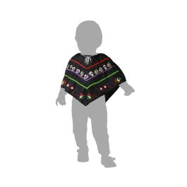 Disfraz Poncho Calavera Colorido para Bebé Niña o Niño de 24 Meses