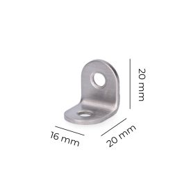 Angulo acero inox 20x16x1,5mm edm