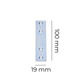 Pletina zincada 100x19x2mm edm