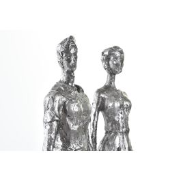 DKD Home Decor Figura Plateado Negro Resina 11.5 x 41.5 x 26 cm