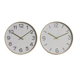 Reloj Pared Scandi DKD Home Decor Blanco Dorado 4 x 30 x 30 cm (2 Unidades) Precio: 19.49999942. SKU: B1BMM7QFV7