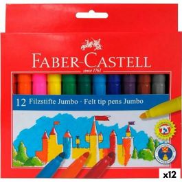Set de Rotuladores Faber-Castell Jumbo Estuche Multicolor (12 Unidades) Precio: 46.95000013. SKU: S8422024