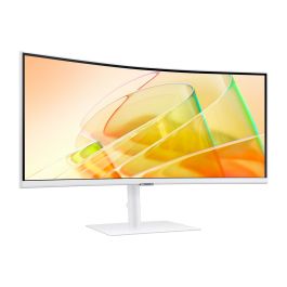 Monitor Profesional Ultraparonámico Curvo Samsung ViewFinity S6 S34C650TAU 34"/ UWQHD/ Multimedia/ Regulable en altura/ Blanco