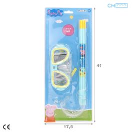 Gafas de Buceo con Tubo Infantiles Peppa Pig (12 Unidades)