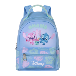 Disney Lilo y Stitch Mochila Jolly Pequeña Azul para Uso Diario 25x22x15cm 5L
