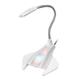 Mars Gaming Microfono Gaming MMIC Blanco - Micrófono Omnidireccional USB con RGB Flow, Botón Mute, Brazo Flexible, Compatible con Windows, Mac, PS4 Precio: 6.59000001. SKU: S0228403