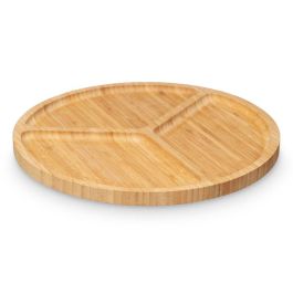 Bandeja 3 cavidades de bambú Kinvara 30x1.5x30 cm (12 Unidades) Bandeja 3 cavidades de bambú Kinvara 30x1.5x30 cm (12 Unidades)