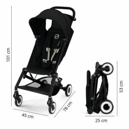 CYBEX CYB4063846530939 Cochecito ultracompacto Agis 5-22 kg (6 meses-4 años) ligero 6,3 kg compatible con avión Negro mágico
