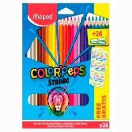 Maped Lápices de colores color´peps strong c/etiquetas estuche de 24 c/surtidos Precio: 3.6421. SKU: B1GQ2KKJ4T