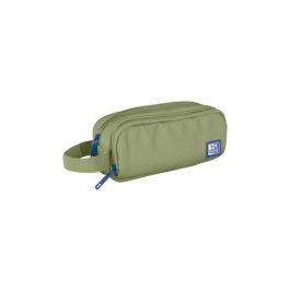 Bolso Escolar Oxford Portatodo Kangoo B-Smart Doble Cremallera Color Verde Safari 225x80X70 mm