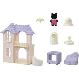 Sylvanian Families Casa Embrujada de Juegos con Figura Mago Gato Bebé y Disfraz de Fantasma – Ideal para Niños a partir de 3 Años Sylvanian Families Casa Embrujada de Juegos con Figura Mago Gato Bebé y Disfraz de Fantasma – Ideal para Niños a partir de 3 Años
