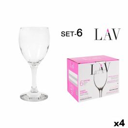 Set de copas de vino LAV Blanco 200 ml 6 Piezas (4 Unidades)