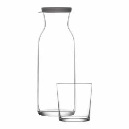 Set de jarra con vasos LAV Jarra Vasos Cristal (7 Piezas) (6 Unidades) (7 pcs)
