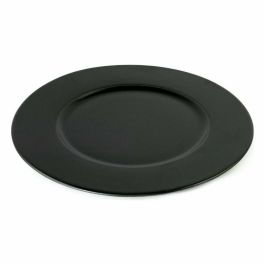 Plato Llano Viejo Valle Neat Negro Porcelana Ø 28 cm (6 Unidades)