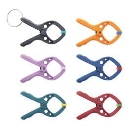 Wolfcraft Pinza mini con resorte Microfix s, 20 mm, 6 uds - Mordazas móviles, mango ergonómico